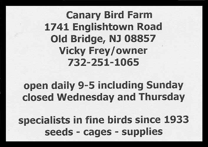 Canary Bird Farm